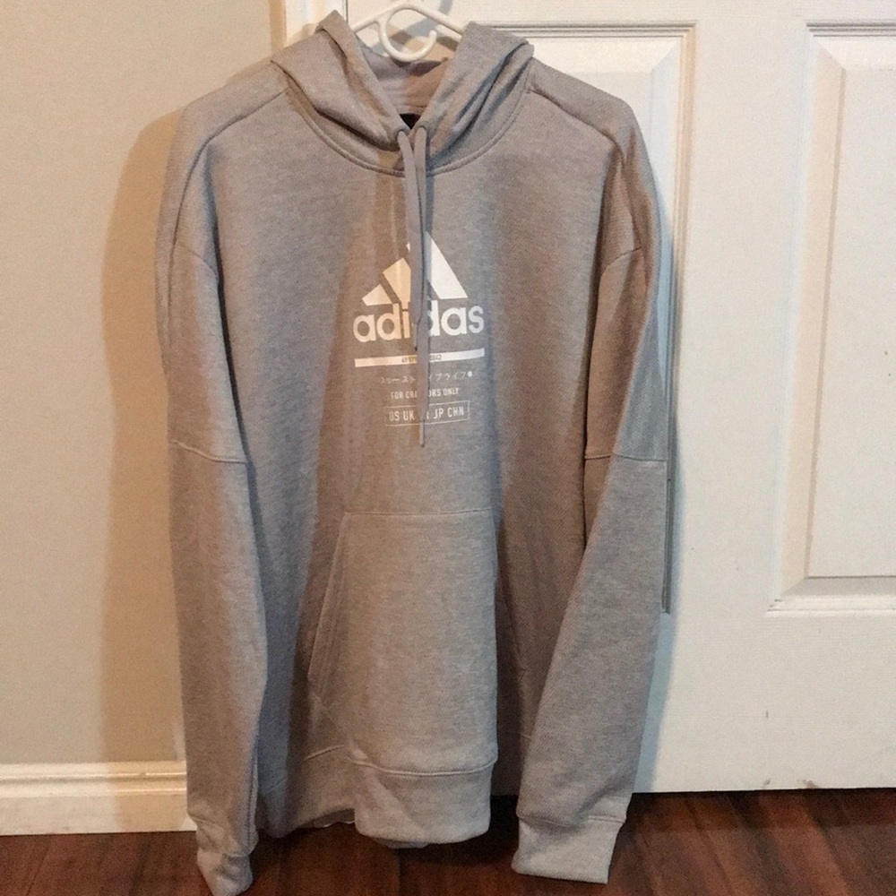 Men’s gray Adidas sweatshirt